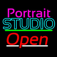 Portrait Studio Open 3 Neonreclame