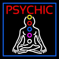 Psychic Health Blue Border Neonreclame
