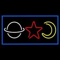 Psychic Logos Blue Border Neonreclame