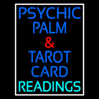 Psychic Palm And Tarot Card Readings White Border Neonreclame