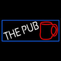 Pub And Beer Mug With Blue Border Neonreclame