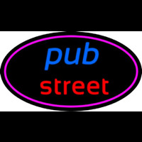 Pub Street Oval With Pink Border Neonreclame
