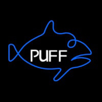 Puff Blue Fish Neonreclame