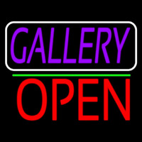 Purle Gallery With Open 1 Neonreclame