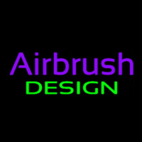 Purple Airbrush Green Design Neonreclame