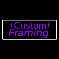 Purple Custom Framing Neonreclame