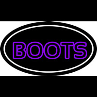 Purple Double Stroke Boots Neonreclame