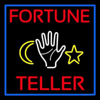Purple Fortune Teller With Logo Neonreclame