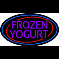 Purple Frozen Yogurt Neonreclame