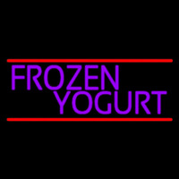 Purple Frozen Yogurt Neonreclame