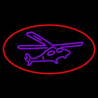 Purple Helicopter Neonreclame