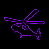 Purple Helicopter Neonreclame