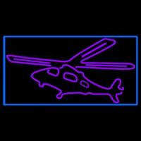 Purple Helicopter Neonreclame