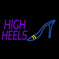 Purple High Heels With Sandal Neonreclame