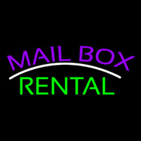 Purple Mailbo  Green Rental Block 1 Neonreclame