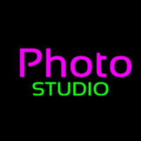 Purple Photo Green Studio Neonreclame