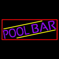 Purple Pool Bar With Red Border Neonreclame