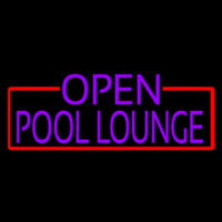 Purple Pool Lounge With Red Border Neonreclame