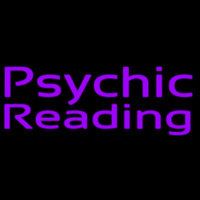 Purple Psychic Reading Neonreclame
