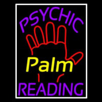 Purple Psychic Reading With Yellow Palm Neonreclame