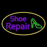 Purple Shoe Repair Sandal Neonreclame
