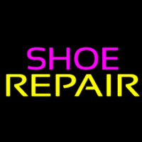 Purple Shoe Yellow Repair Neonreclame