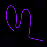 Purple Squiggle Neonreclame