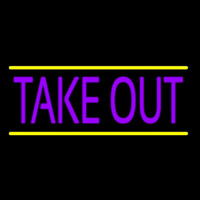 Purple Take Out Neonreclame