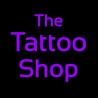 Purple The Tattoo Shop Neonreclame