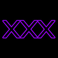 Purple X   Neonreclame