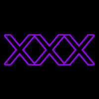 Purple X   Neonreclame