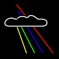 Rainbow And Cloud Neonreclame