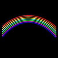 Rainbow Blank Neonreclame
