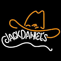 Rare Jack Daniels Whiskey Cowboy Hat Neonreclame