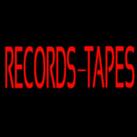 Records Tapes Neonreclame