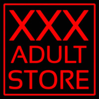 Red  Border X   Adult Store Neonreclame