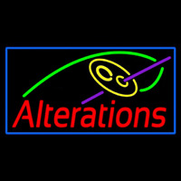 Red Alteration Logo Blue Border Neonreclame