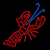 Red And Blue Lobster Logo Neonreclame