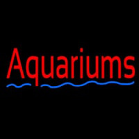 Red Aquariums Blue Line Neonreclame