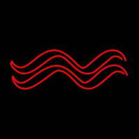 Red Aquarius Logo Neonreclame
