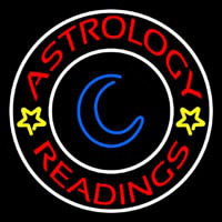 Red Astrology Readings White Border Neonreclame
