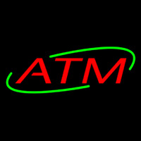 Red Atm Neonreclame