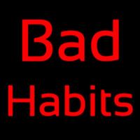 Red Bad Habit Neonreclame