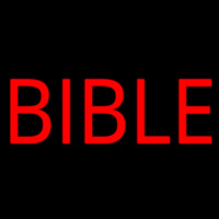 Red Bible Block Neonreclame