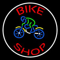 Red Bike Shop With Logo Neonreclame