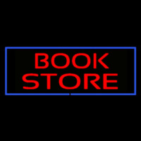 Red Book Store With Blue Border Neonreclame