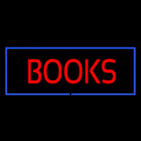 Red Books With Blue Border Neonreclame