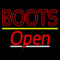Red Boots Open Neonreclame