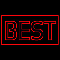 Red Border Best Neonreclame