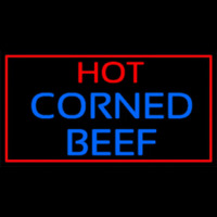 Red Border Hot Corned Beef Neonreclame